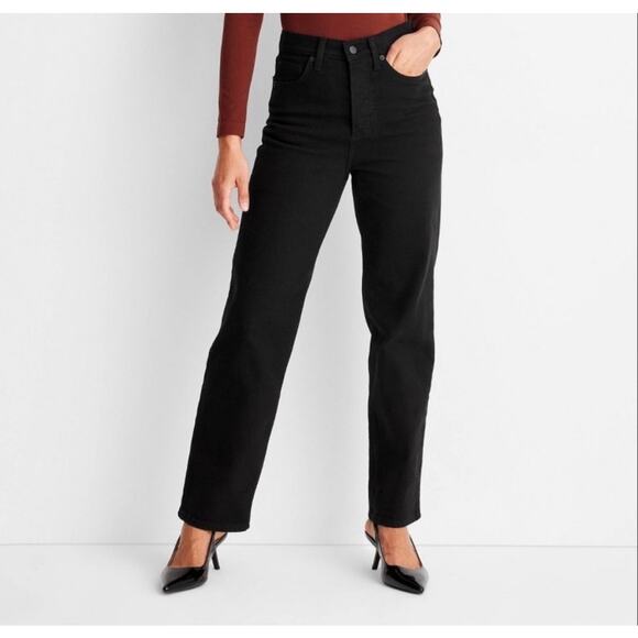 Universal Threads Denim - Women’s black Denim Jeans Highest Straight Size 10 NWT Universal Threads